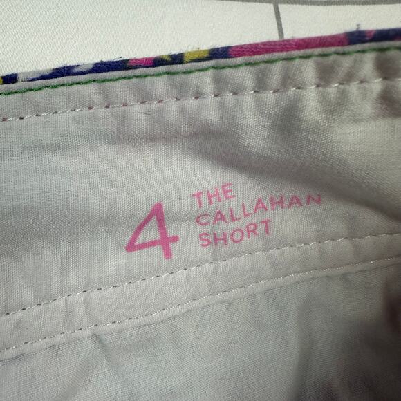 Lilly Pulitzer Shorts Womens 4 Pink Multi Callahan Sea and Be Seen Resort Preppy - Picture 4 of 12